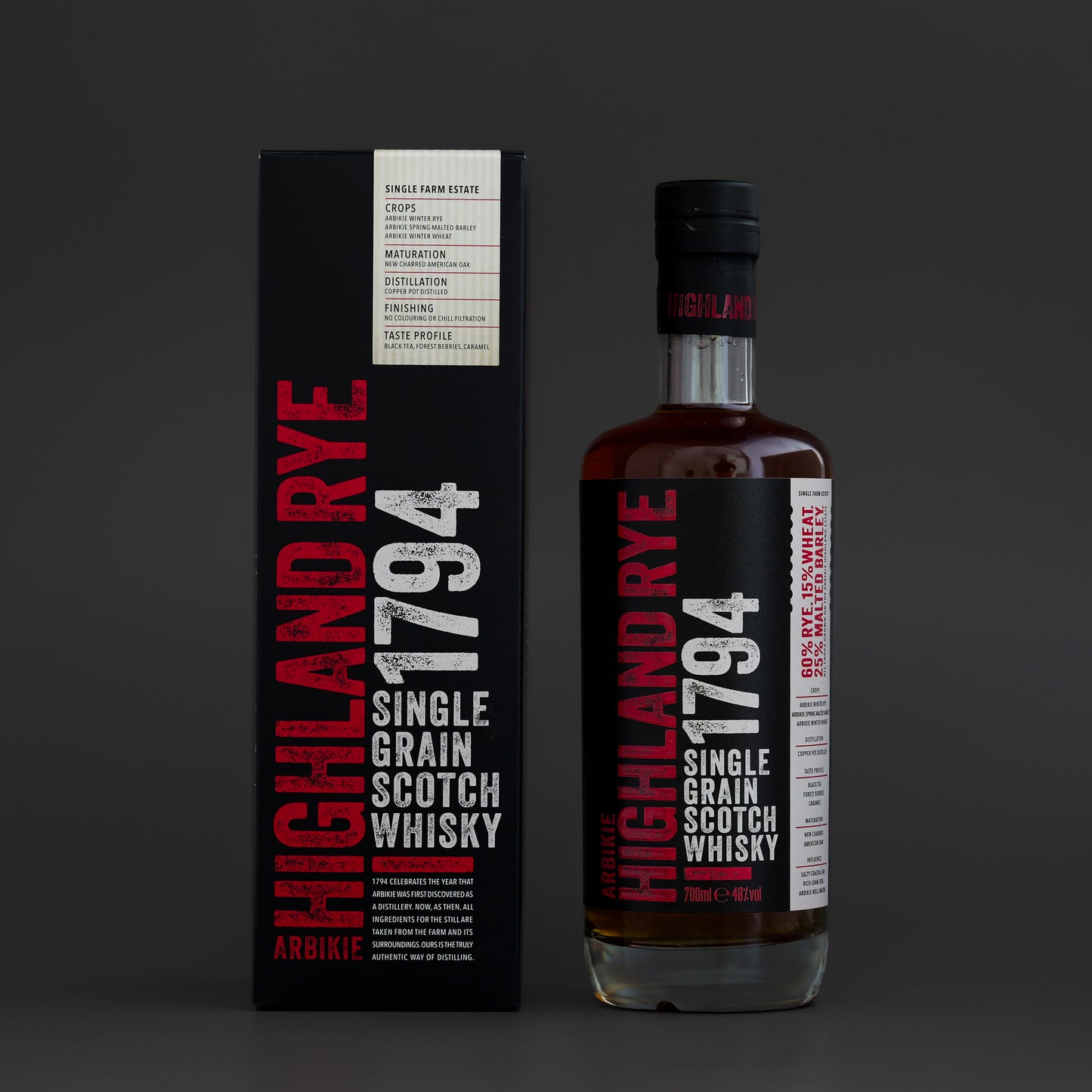 Arbikie Highland Rye 1794 - Single Grain Scotch Whisky (48% vol)