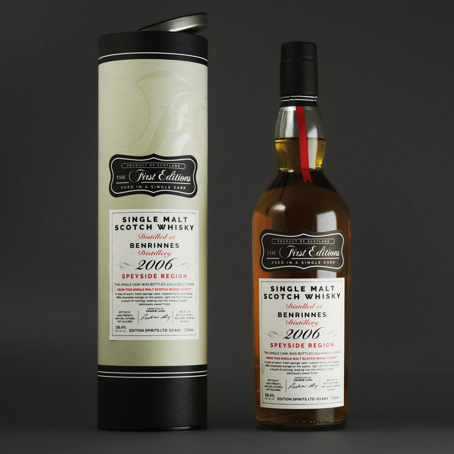 Benrinnes 17 Jahre First Editions – Wine Finish (58,4% vol)